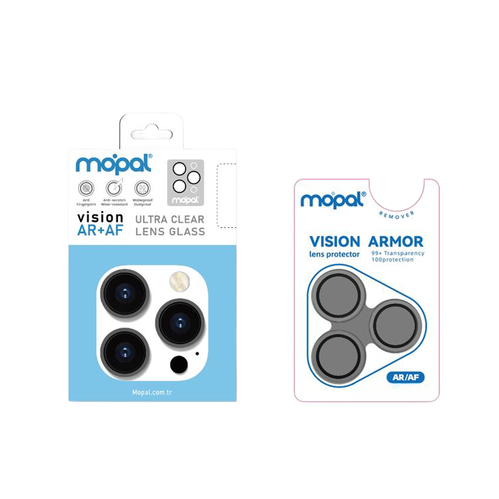 KUZOOM iPhone 17 Pro / 17 Pro Max Uyumlu Vision AR + AF Ultra Clear 9H Hardness Temperli Kamera Lens Koruyucu
