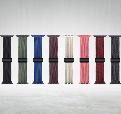 MOPAL Apple Watch Uyumlu 38-40-41 mm Şık Dayanıklı Desenli Elastic Saat Kordonu