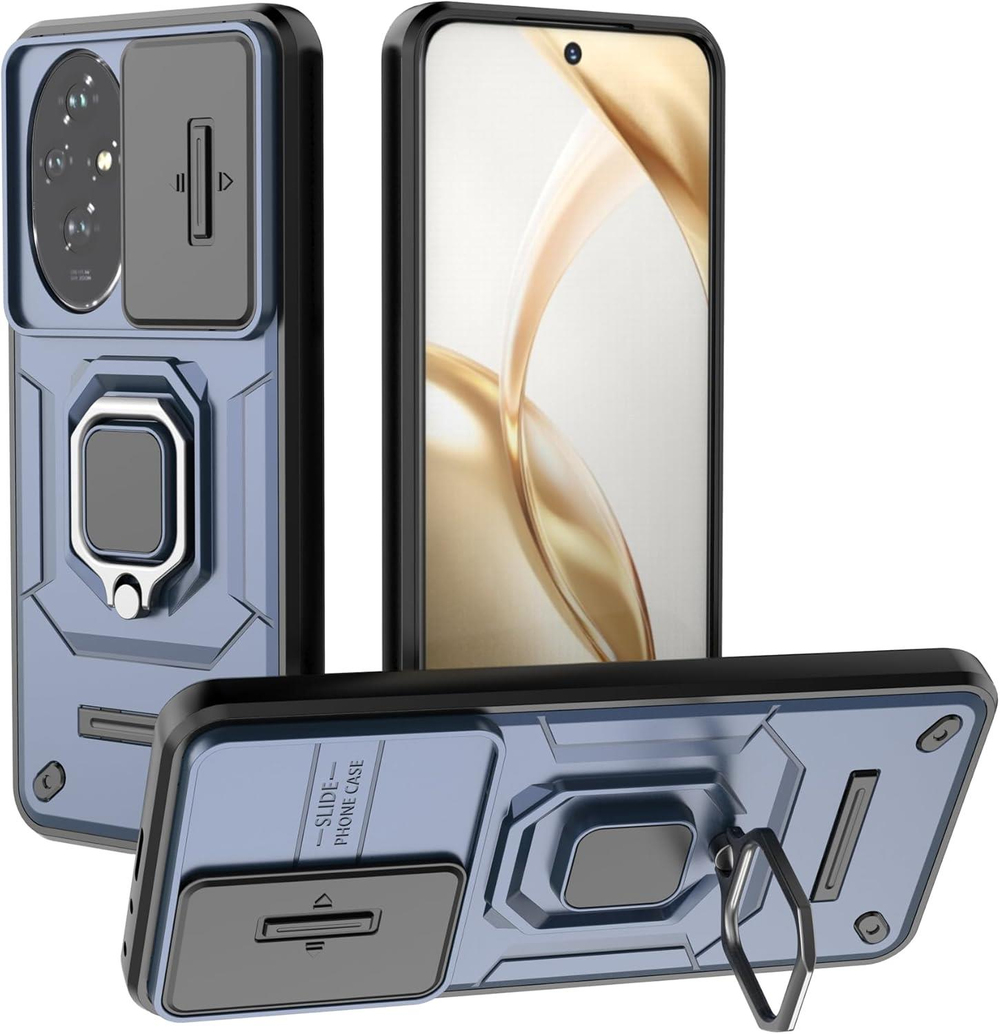 MOPAL Honor 200 Pro Stand Özellikli Sürgülü Darbelere Dayanıklı Slide Silikon Kılıf