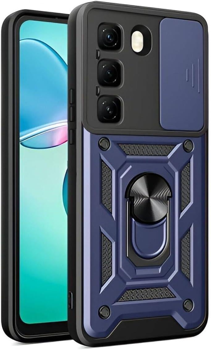 MOPAL Infinix Hot 50 Pro Plus Stand Özellikli Sürgülü Darbelere Dayanıklı Slide Silikon Kılıf