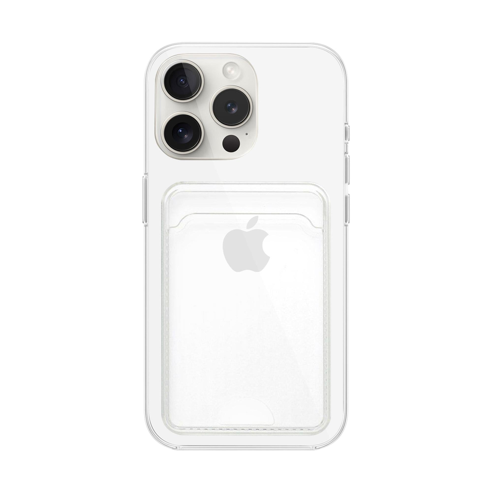 MOPAL iPhone 13 Pro Max Kartlık Detaylı Şeffaf Yuki Silikon Kılıf