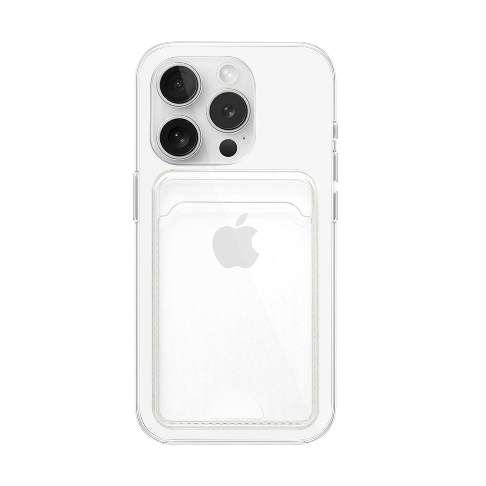 MOPAL iPhone 14 Pro Kartlık Detaylı Şeffaf Yuki Silikon Kılıf