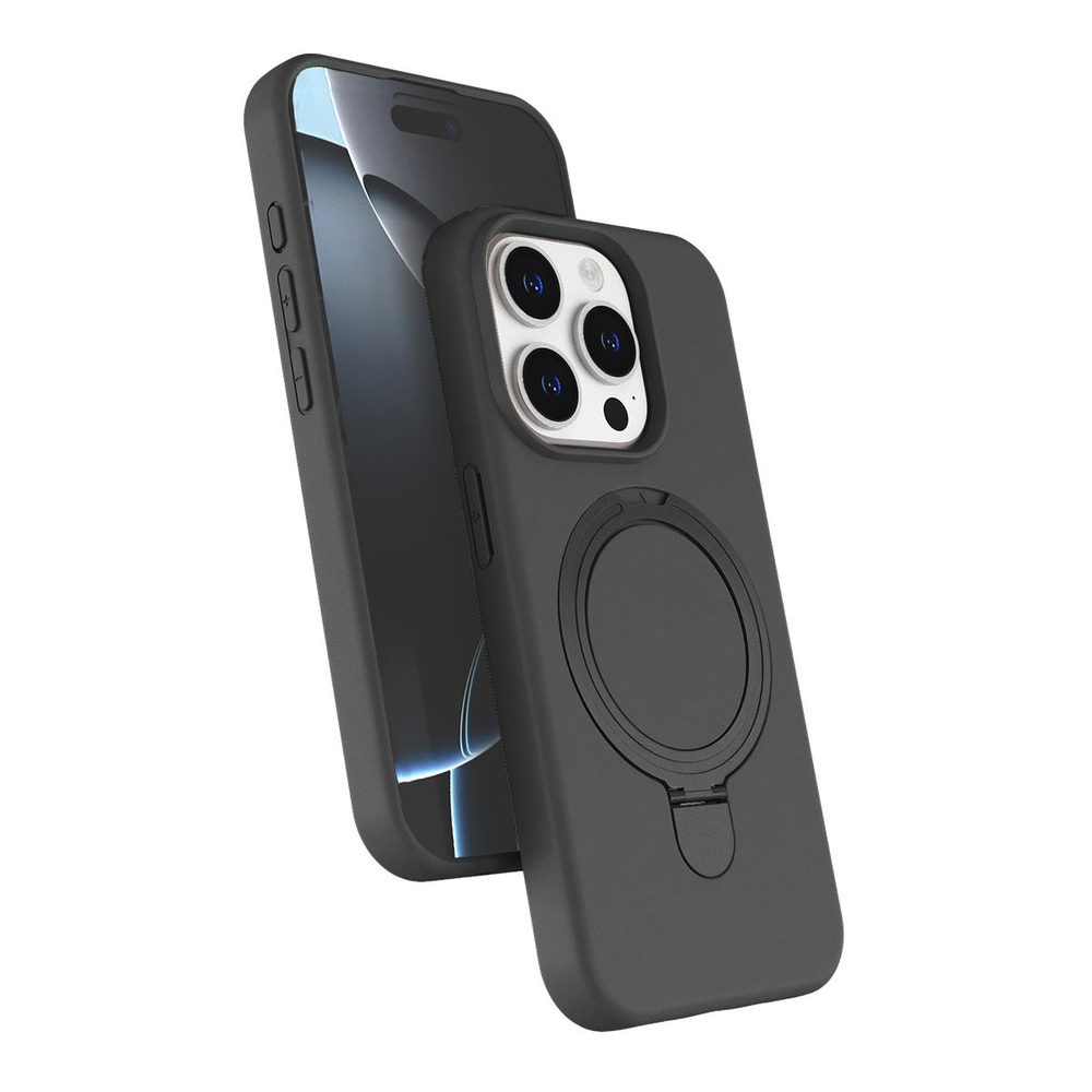 MOPAL iPhone 14 Pro Max Uyumlu MagSafe ve Stand Özellikli Plastik Revo Telefon Kılıfı