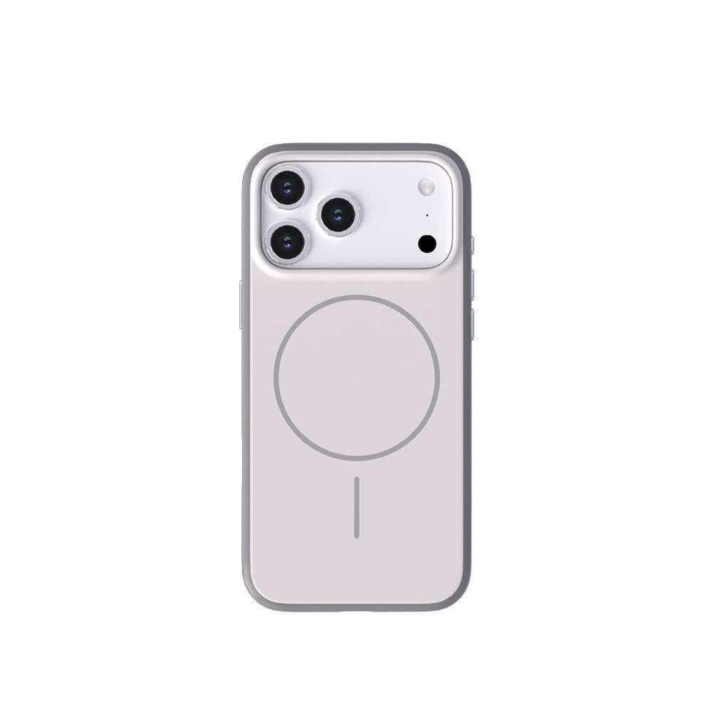 MOPAL iPhone 15 Pro Max Uyumlu MagSafe Özellikli Kenarları Plastik Form Silikon Kılıf