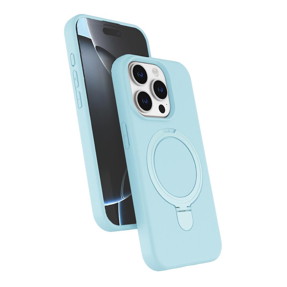 MOPAL iPhone 15 Pro Max Uyumlu MagSafe ve Stand Özellikli Plastik Revo Telefon Kılıfı