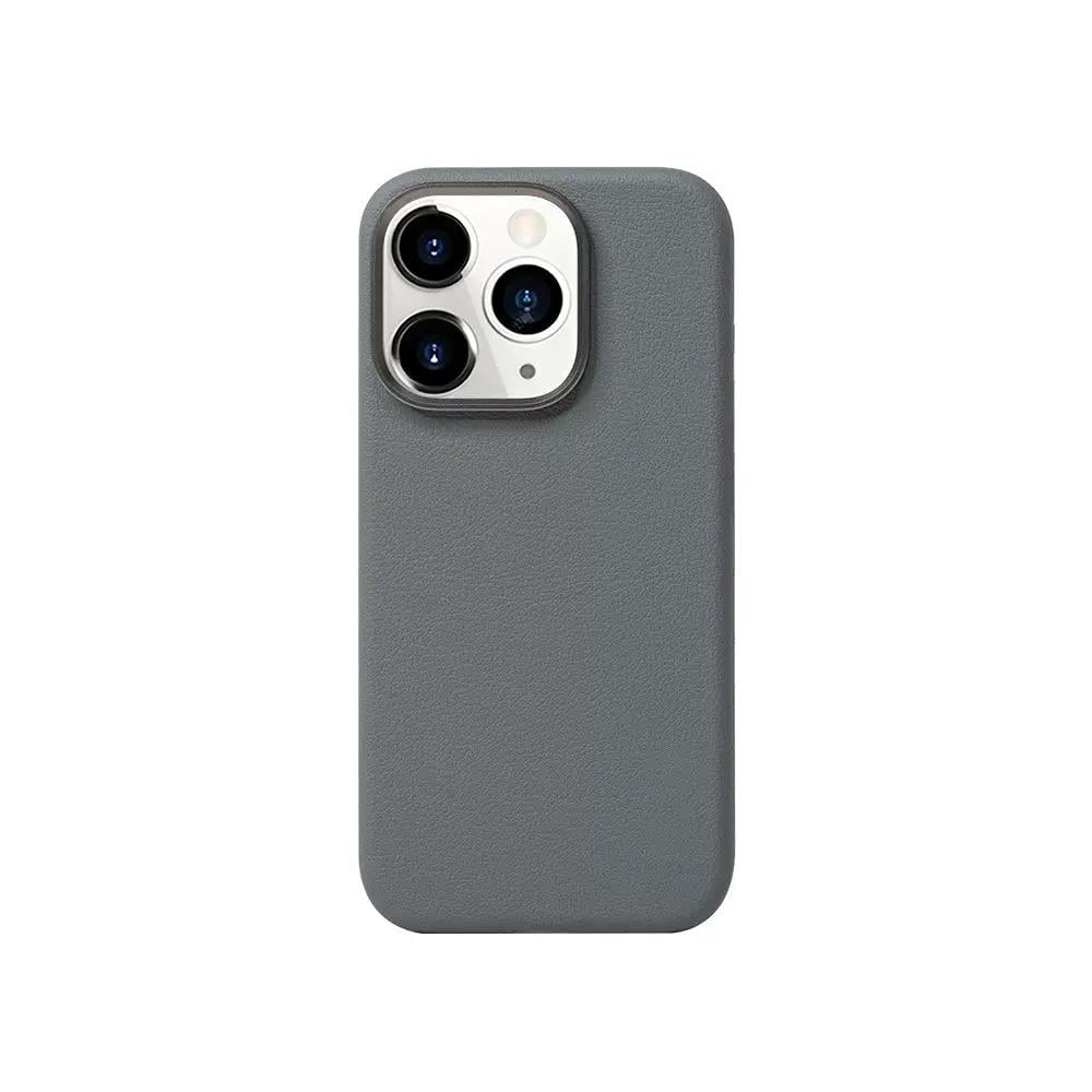 MOPAL iPhone 16 Uyumlu MagSafe Özellikli Suni Deri Görünümlü Let Silikon Kılıf