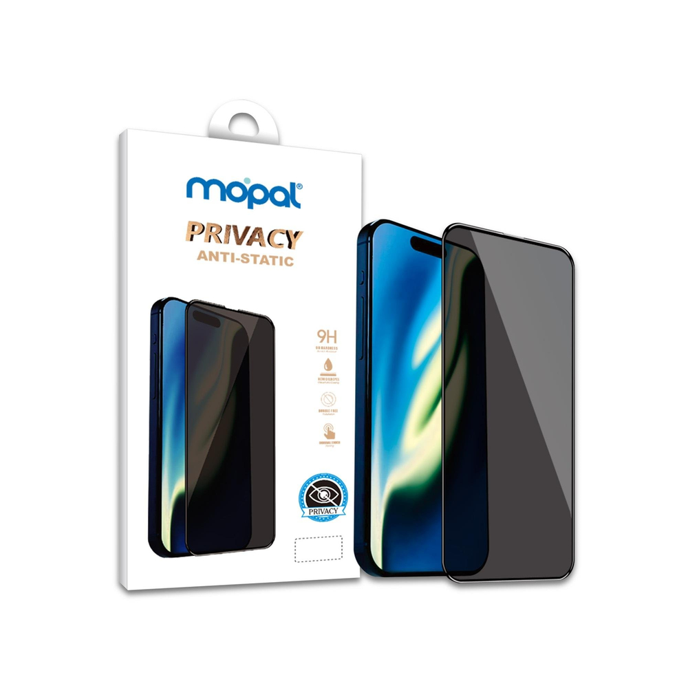 MOPAL iPhone 17 Pro Eco Privacy Tam Kaplayan Temperli Hayalet Cam Ekran Koruyucu