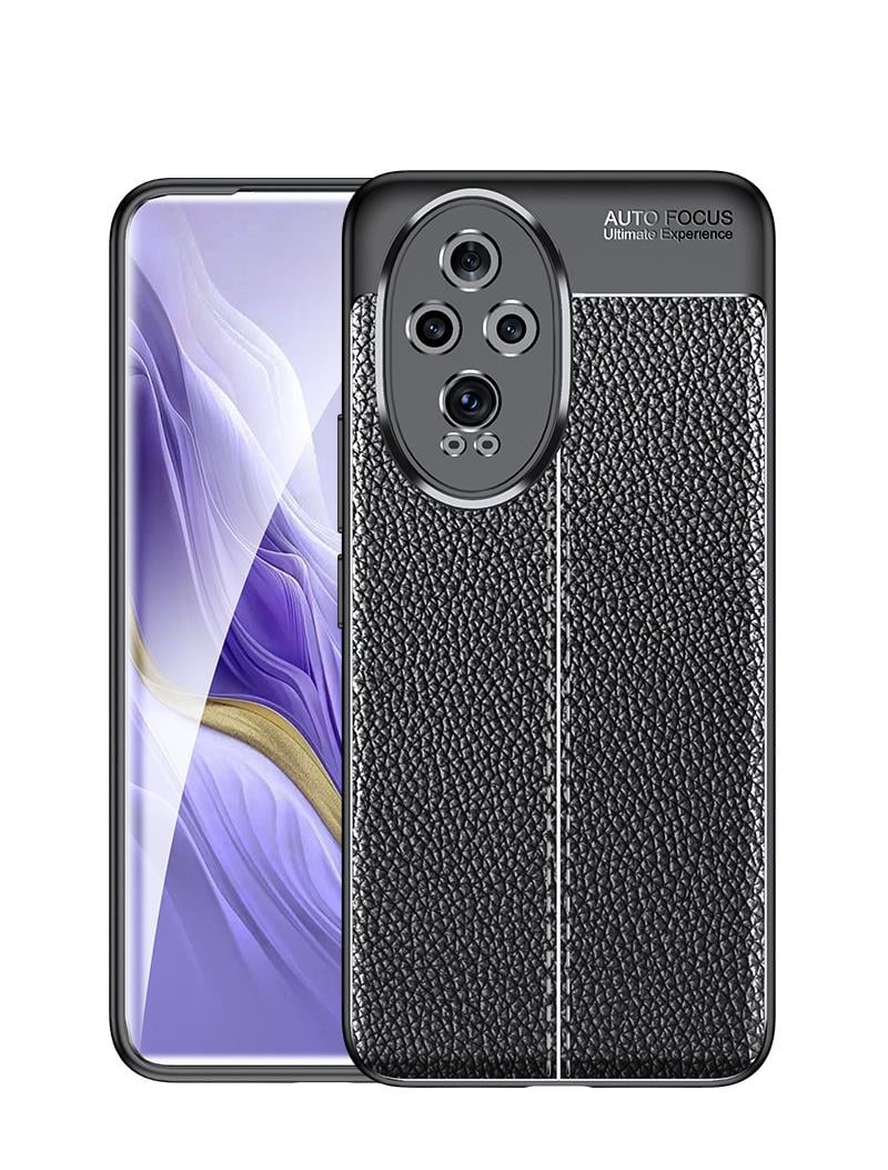 MOPAL Redmi Note 13 4G Deri Hissiyatlı Dikiş Detaylı Firo Silikon Kılıf