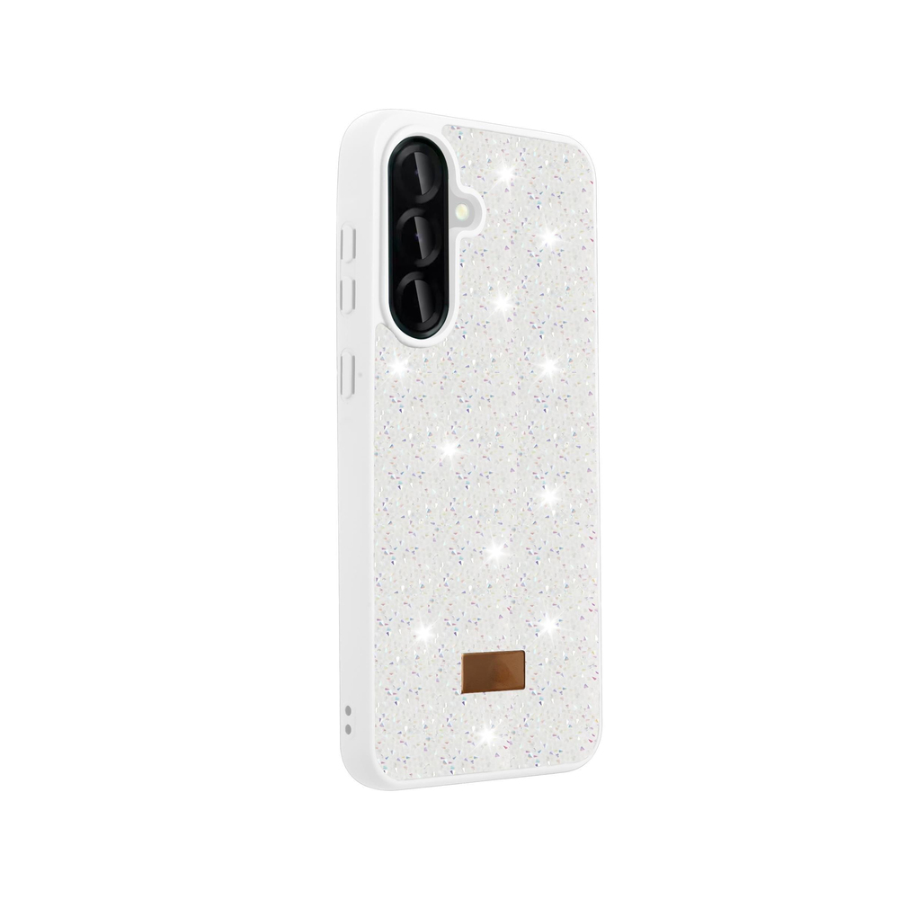 MOPAL Samsung A07 5G Uyumlu Darbeye Karşı Dayanıklı Taş Detaylı Melt Silikon Kılıf