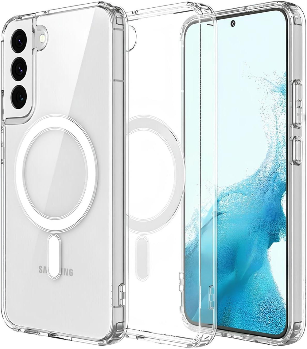 MOPAL Samsung S22 Plus MagSafe Özellikli Şeffaf IQ Silikon Kılıf