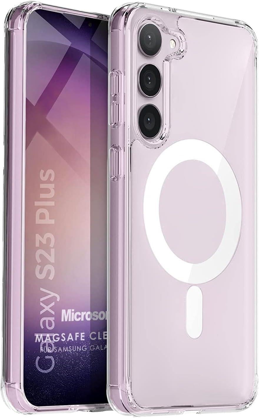 MOPAL Samsung S23 Plus MagSafe Özellikli Şeffaf IQ Silikon Kılıf