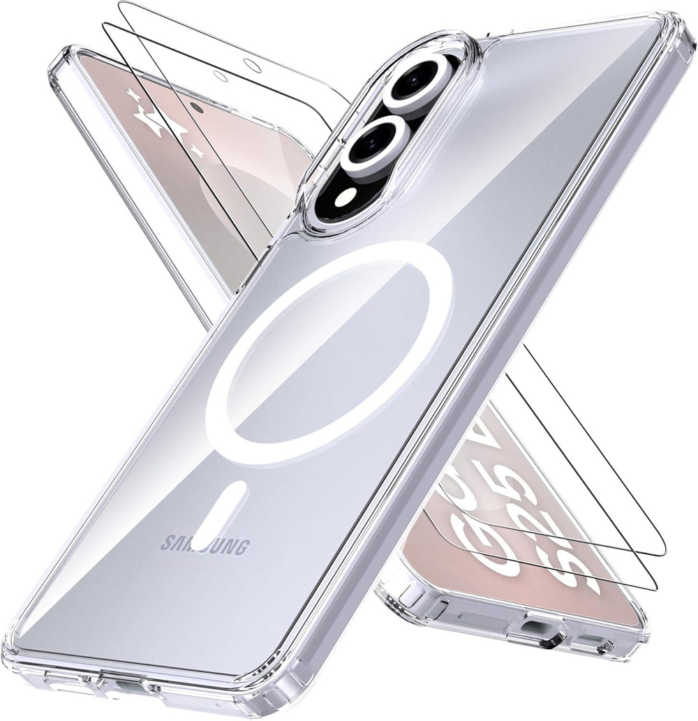 MOPAL Samsung S25 Edge MagSafe Özellikli Şeffaf IQ Silikon Kılıf