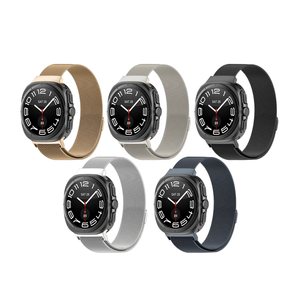 MOPAL Samsung Watch 7 Ultra Uyumlu 47 mm Şık Dayanıklı Metal İron Saat Kordonu