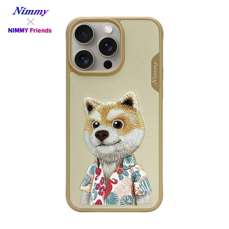 NIMMY iPhone 15 Pro 3D Gerçek Nakış işlemeli Fashion Pet Ayıcıklı Silikon Kılıf