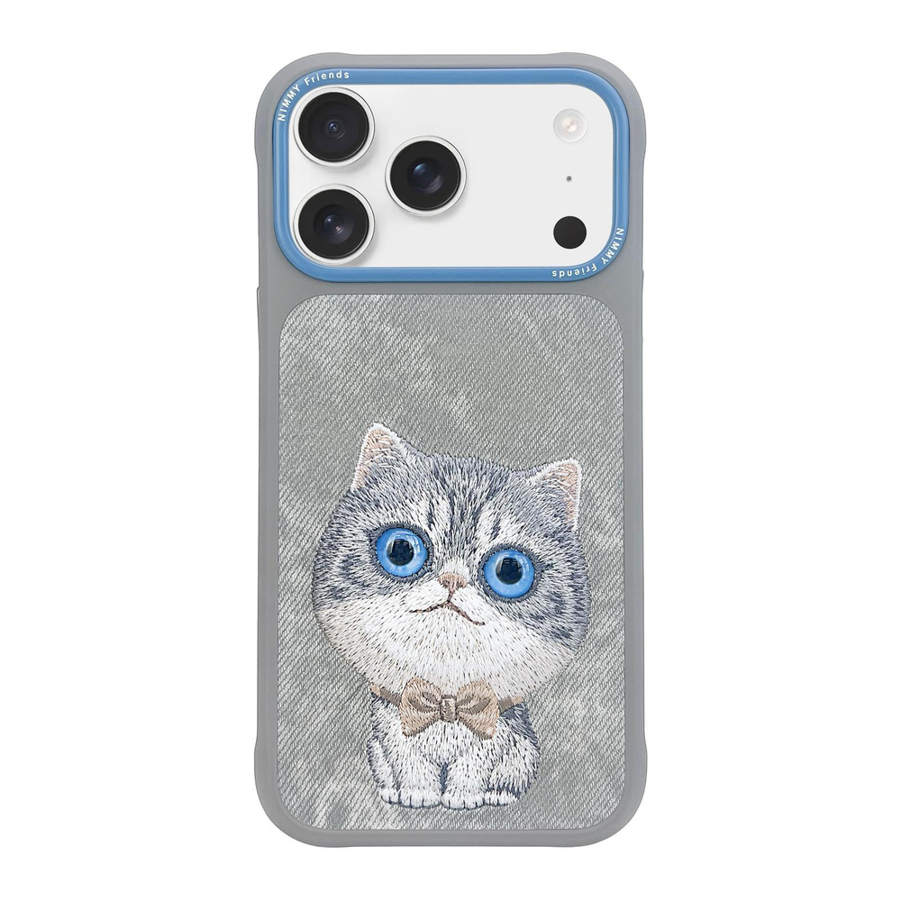 NIMMY iPhone 17 Pro Max Uyumlu Kedi New Big Eye Cute Pets 2.0 Telefon Kılıfı