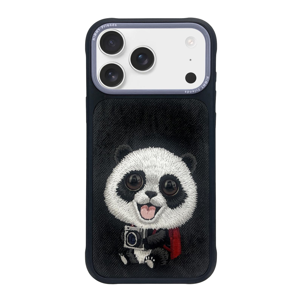 NIMMY iPhone 17 Pro Uyumlu Panda New Big Eye Cute Pets 2.0 Telefon Kılıfı