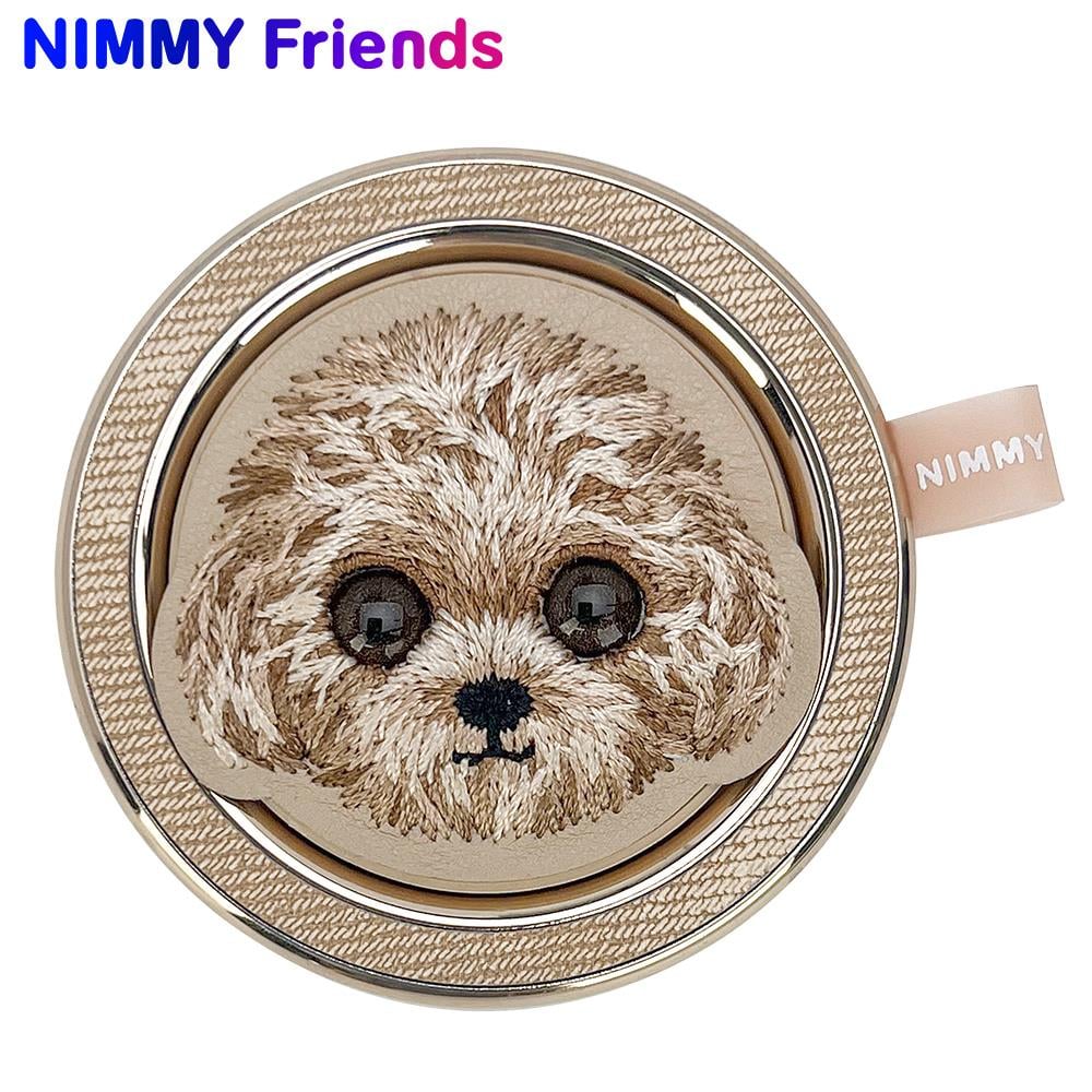 NIMMY MagSafe Özellikli Nakışlı Köpekli Manyetik Telefon Standı
