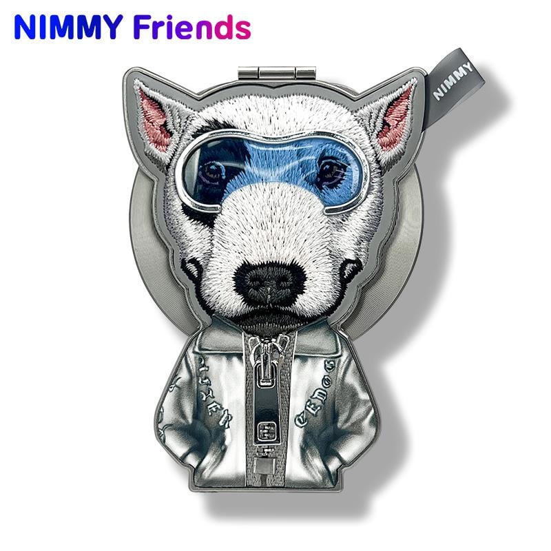 NIMMY MagSafe Özellikli Nakışlı ve Fermuarlı Köpekli Manyetik Telefon Standı
