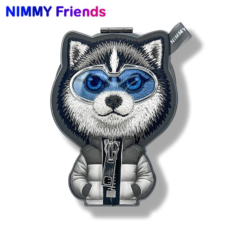 NIMMY MagSafe Özellikli Nakışlı ve Fermuarlı Kurtlu Manyetik Telefon Standı