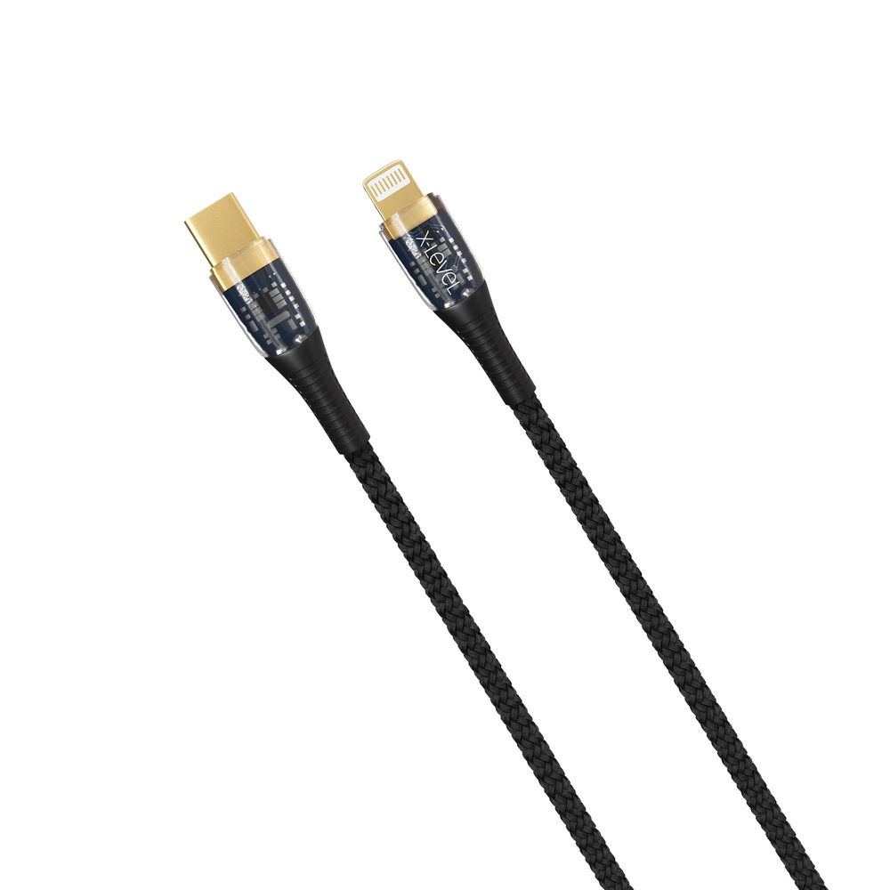 X-LEVELXCC8850 27W USB-C / TYPE-C to Lightning Akım Gösteren Led Ekranlı Data Şarj Veri Kablosu