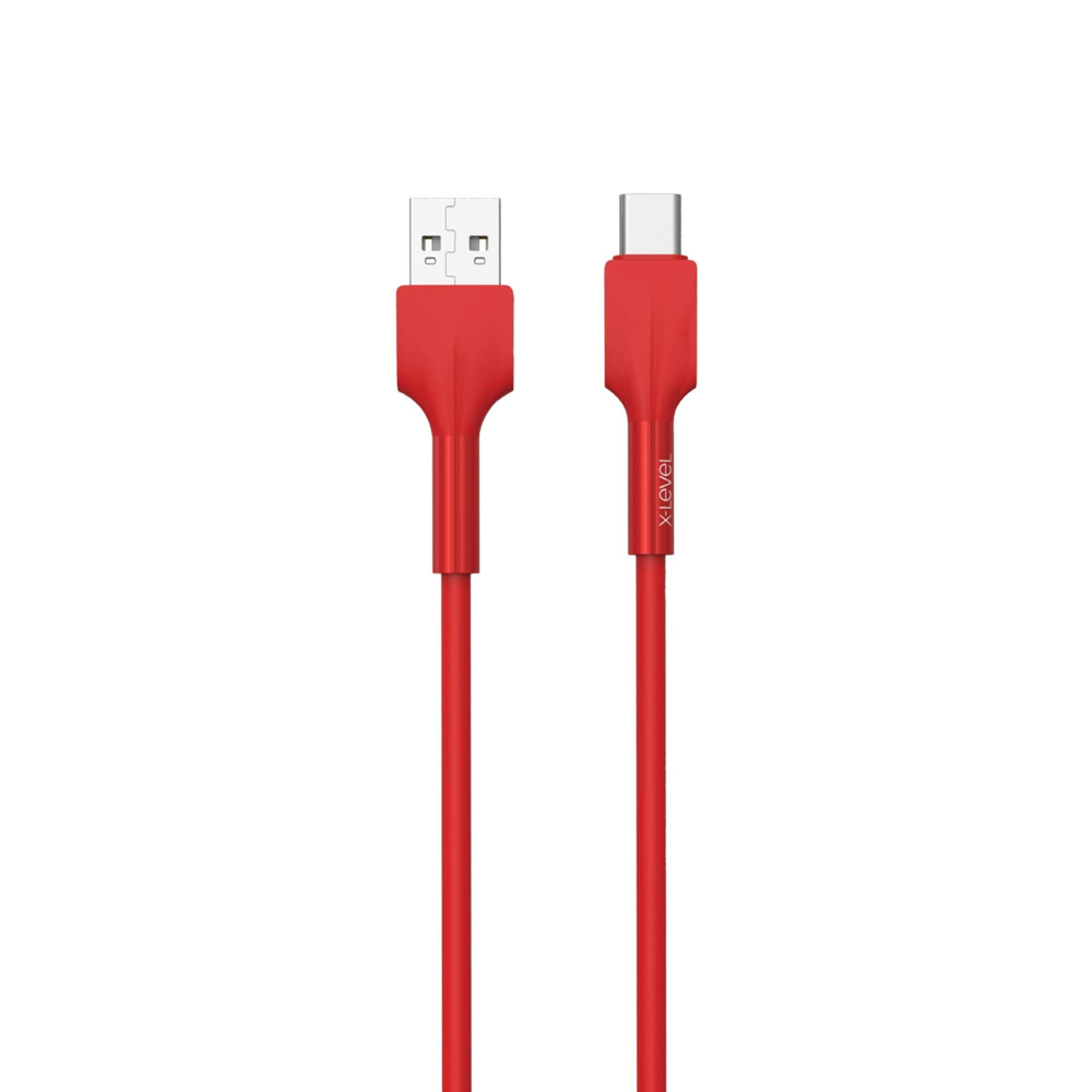 X-LEVELXCC9003 27W 3.3A Hızlı USB-A to USB-C / TYPE-C 1.2 Metre Soft Data Şarj Veri Kablosu