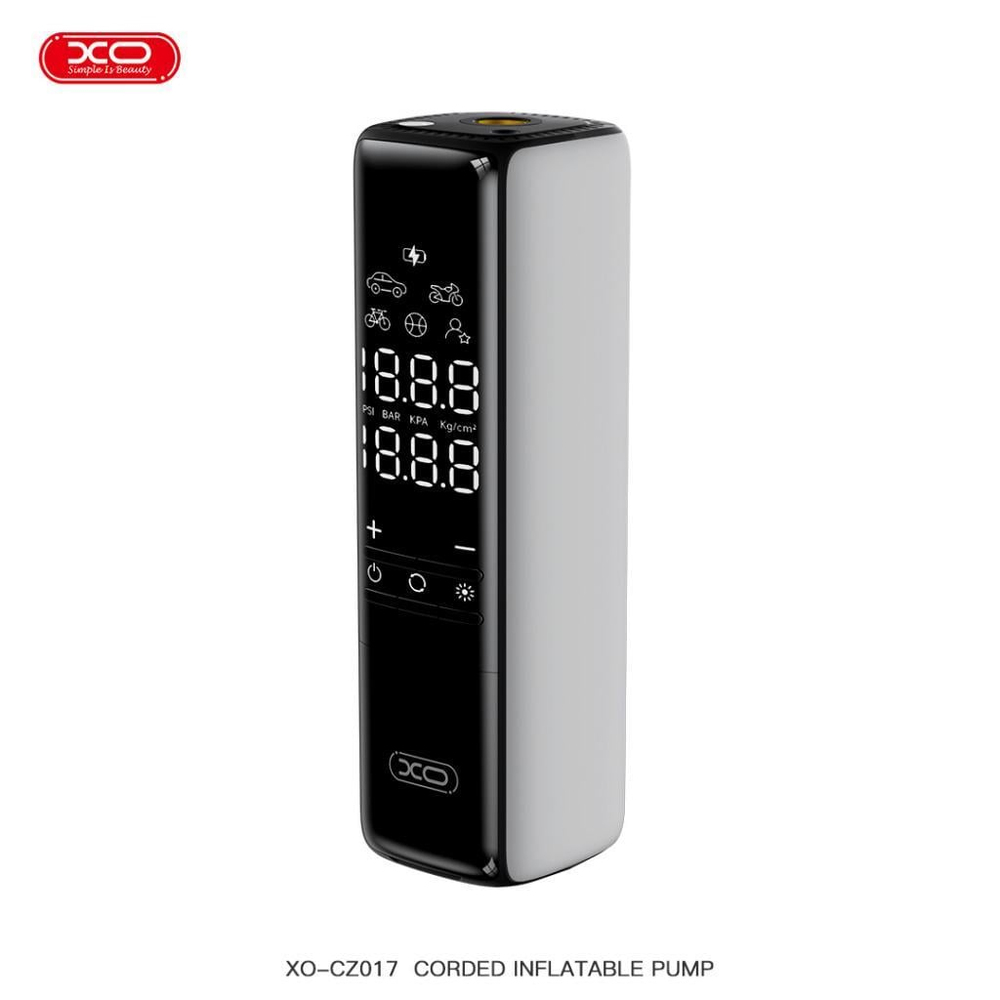 XO CZ017 120W 12V Dijital Göstergeli Akıllı Mini Taşınabilir Akıllı Pompa