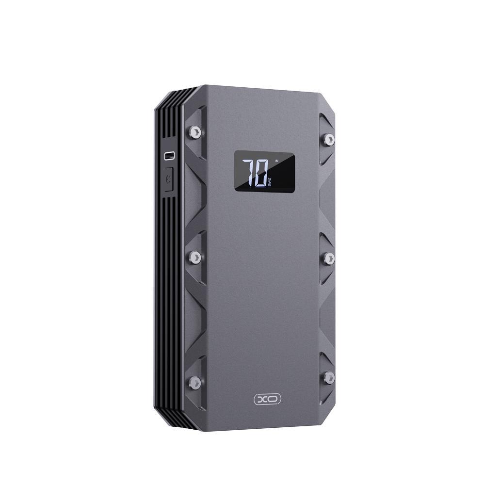 XO CZ025 3-ü 1 Arada 10.000 mAh Taşınabilir Akü Takviye Kiti (Powerbank + LCD + LED Işık)