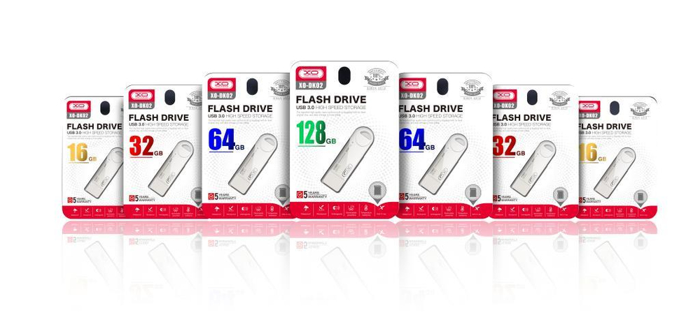 XO DK02 128 GB Metal Koruma Kapaklı USB 3.0 Flash Bellek