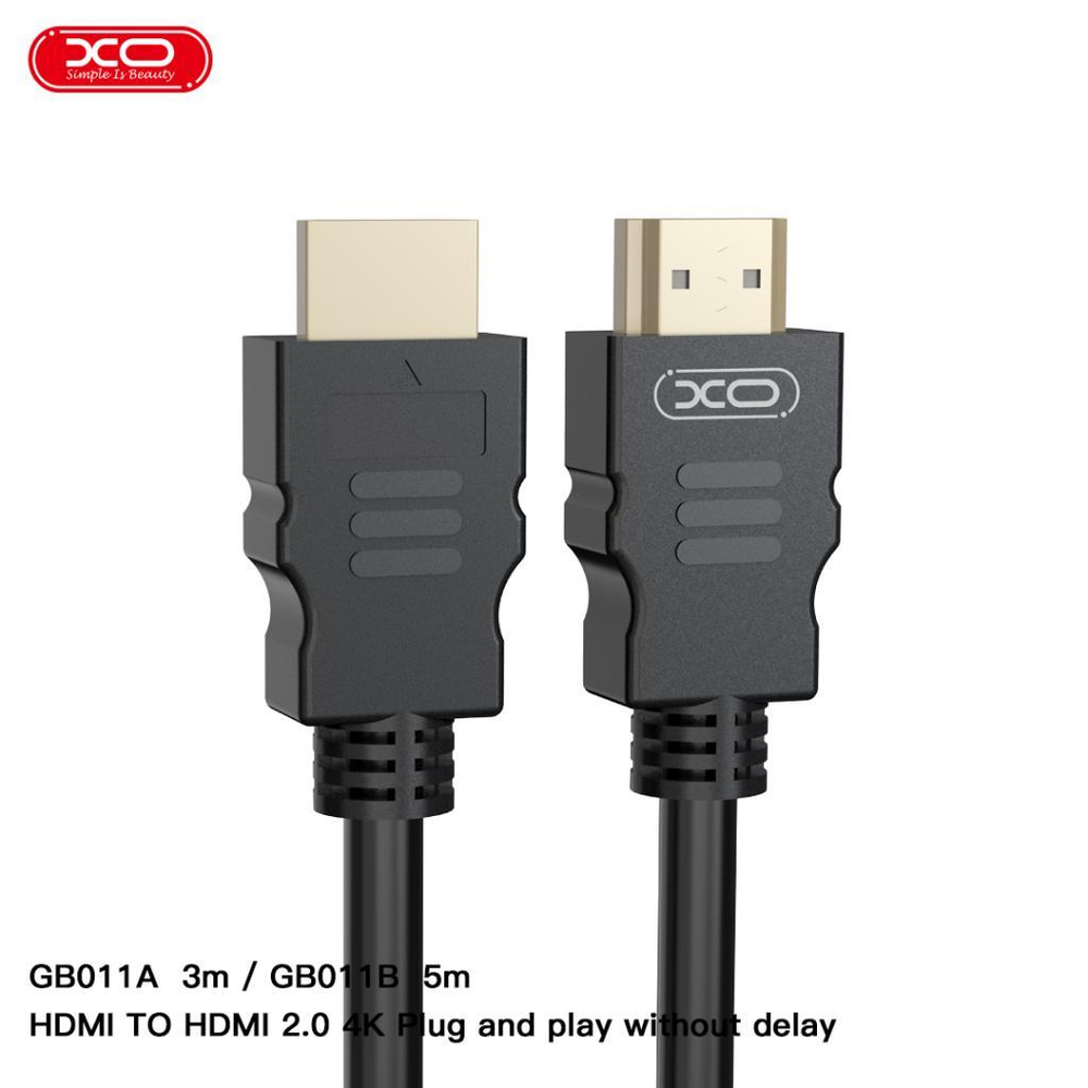 XO GB011B 5M HDMI 4K Dijital Veri Aktarım Bağlantı Kablosu