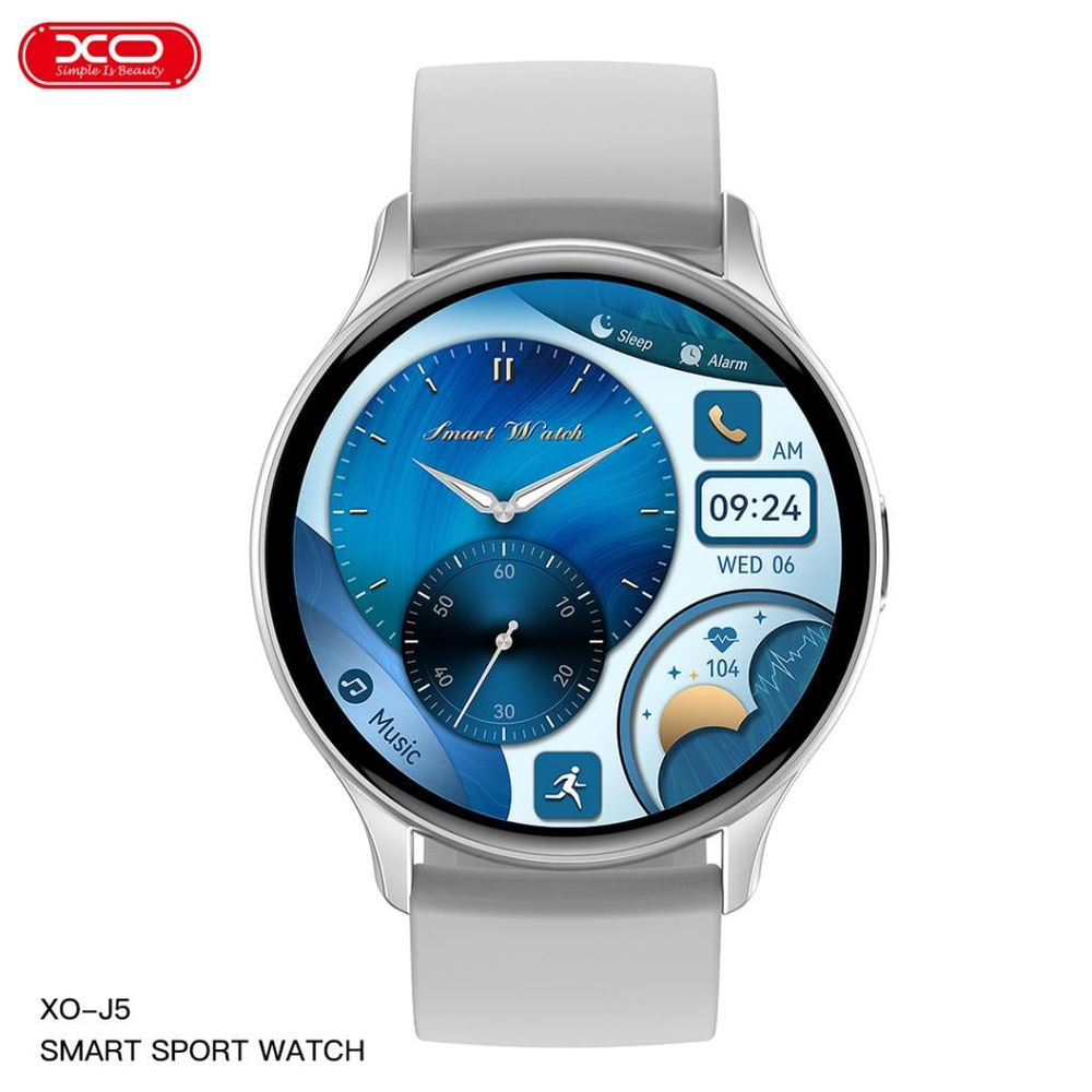 XO J5 Amoled Ekranlı Sportif Kasa Android iPhone Uyumlu Akıllı Saat Smart Watch