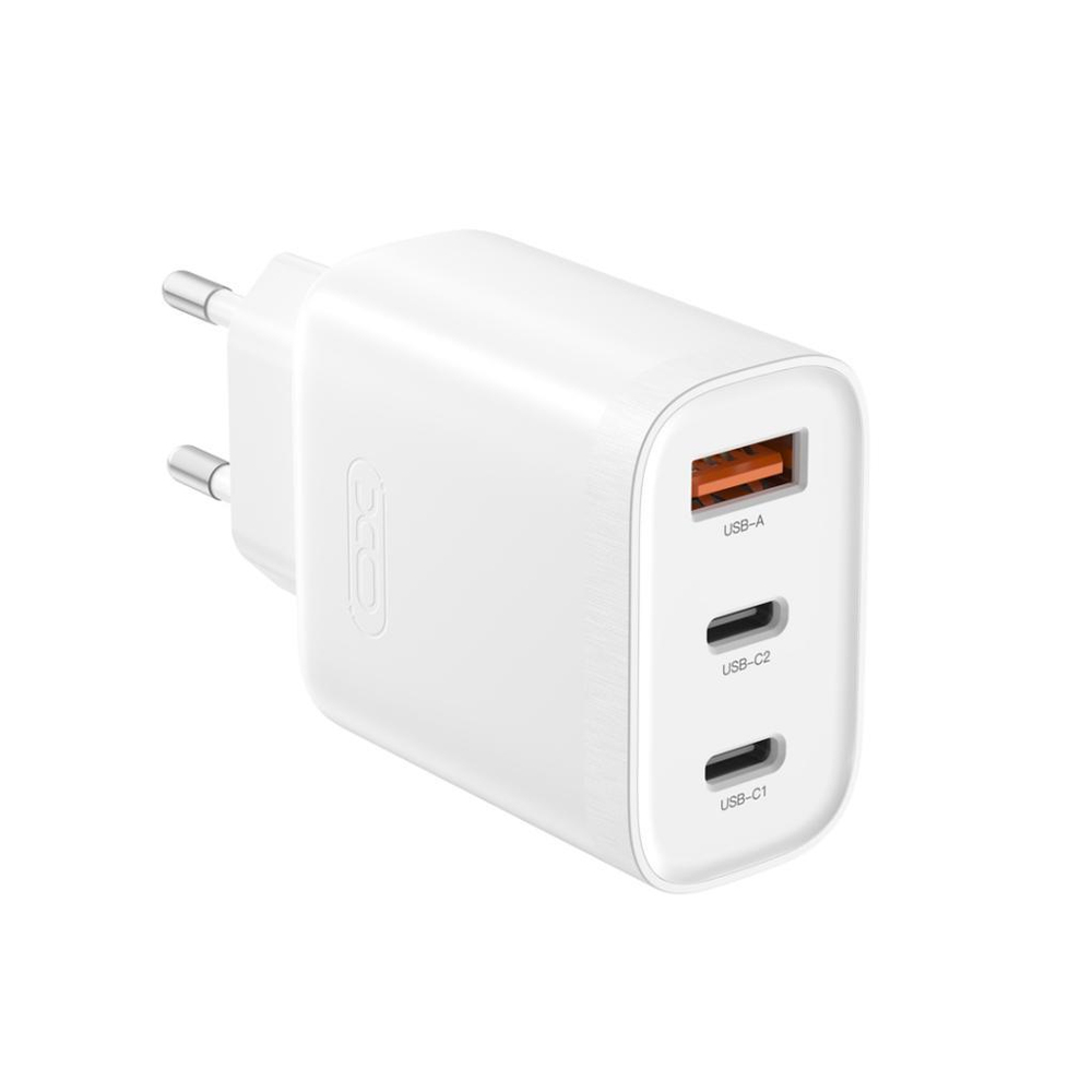 XO L117(EU) 45W 3A  1 x USB-A - 2 x USB-C Hızlı Şarj Adaptörü