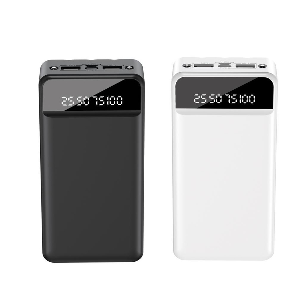 XO PR164 30000 mAh PD QC Fast Hızlı 2 USB-A TYPE-C (USB-C) Mikro 4 Çıkışlı Ekranlı Powerbank Şarj Aleti