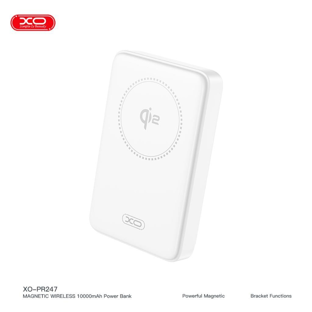 XO PR247 30W PD Fast Hızlı Stand MagSafe Özellikli USB-C (TYPE-C) Çıkışlı 10000 Mah Wireless Kablosuz Şarj Powerbank