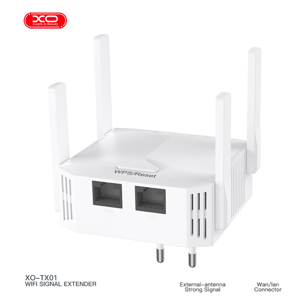 XO TX01 1200 Mbps 100M ye Kadar Wi-Fi Sinyal Arttırıcı Router