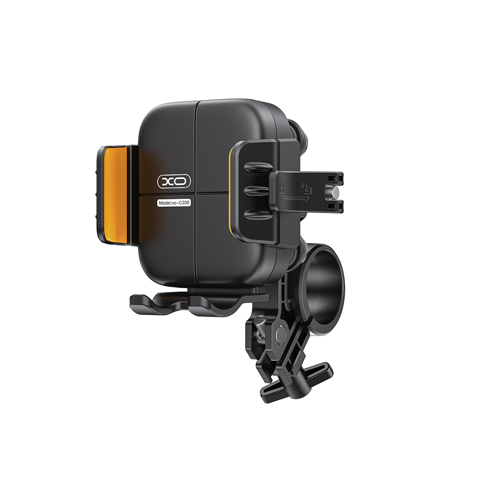 XO XO-C200 Motosiklet Telefon Tutucu 360° Ayarlanabilir Gidon Montajlı Telefon Standı