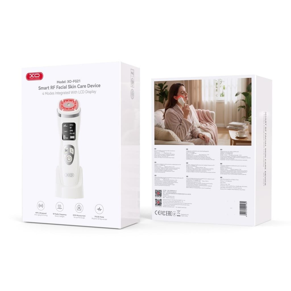 XO XO-FG21 Akıllı RF ve EMS Yüz Masaj Aleti - 4 Modlu Yaşlanma Karşıtı Cilt Sıkılaştırıcı Bakım Cihazı