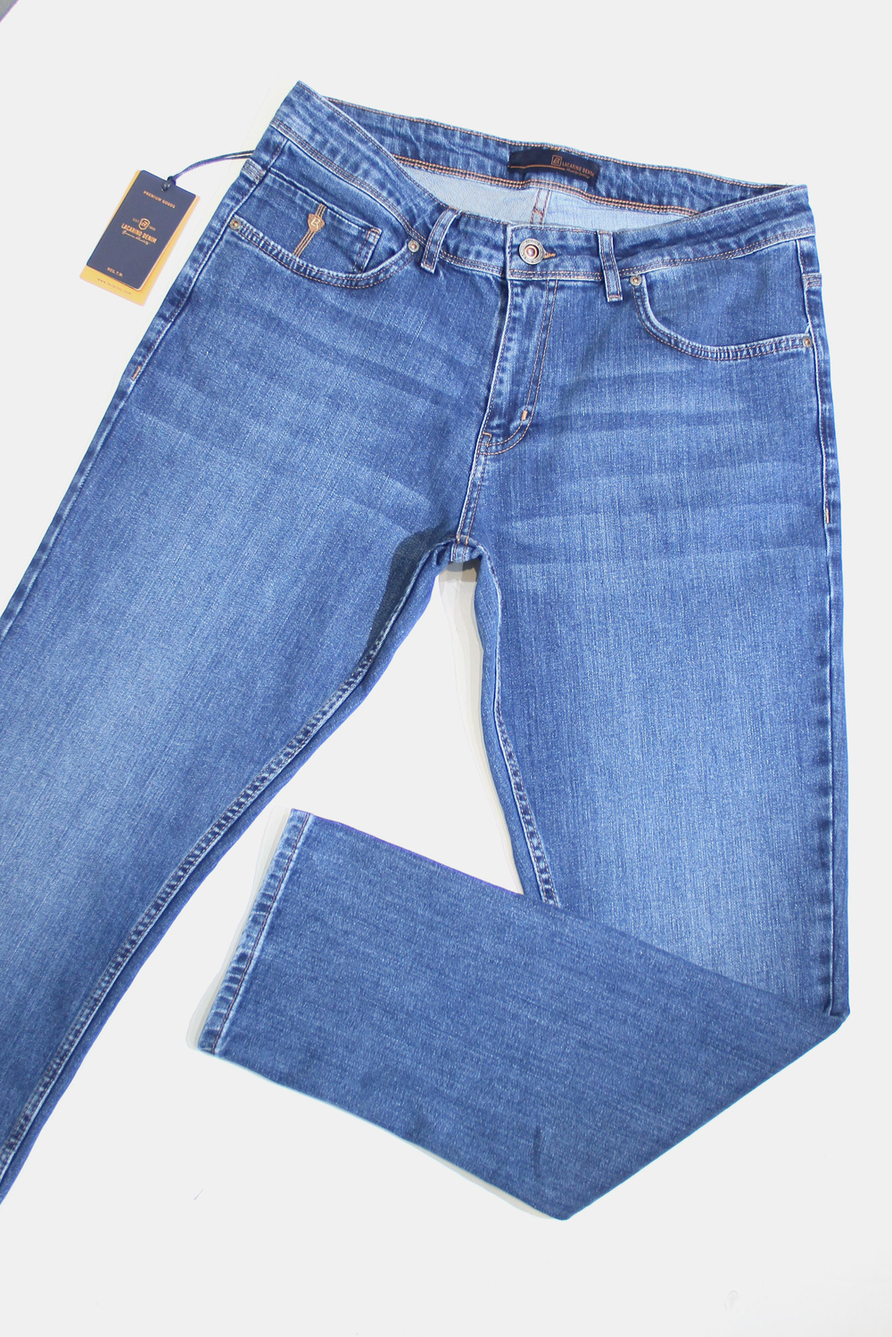 LACARINOYüksek Bel Dar Paça Blue Jean Pantolon