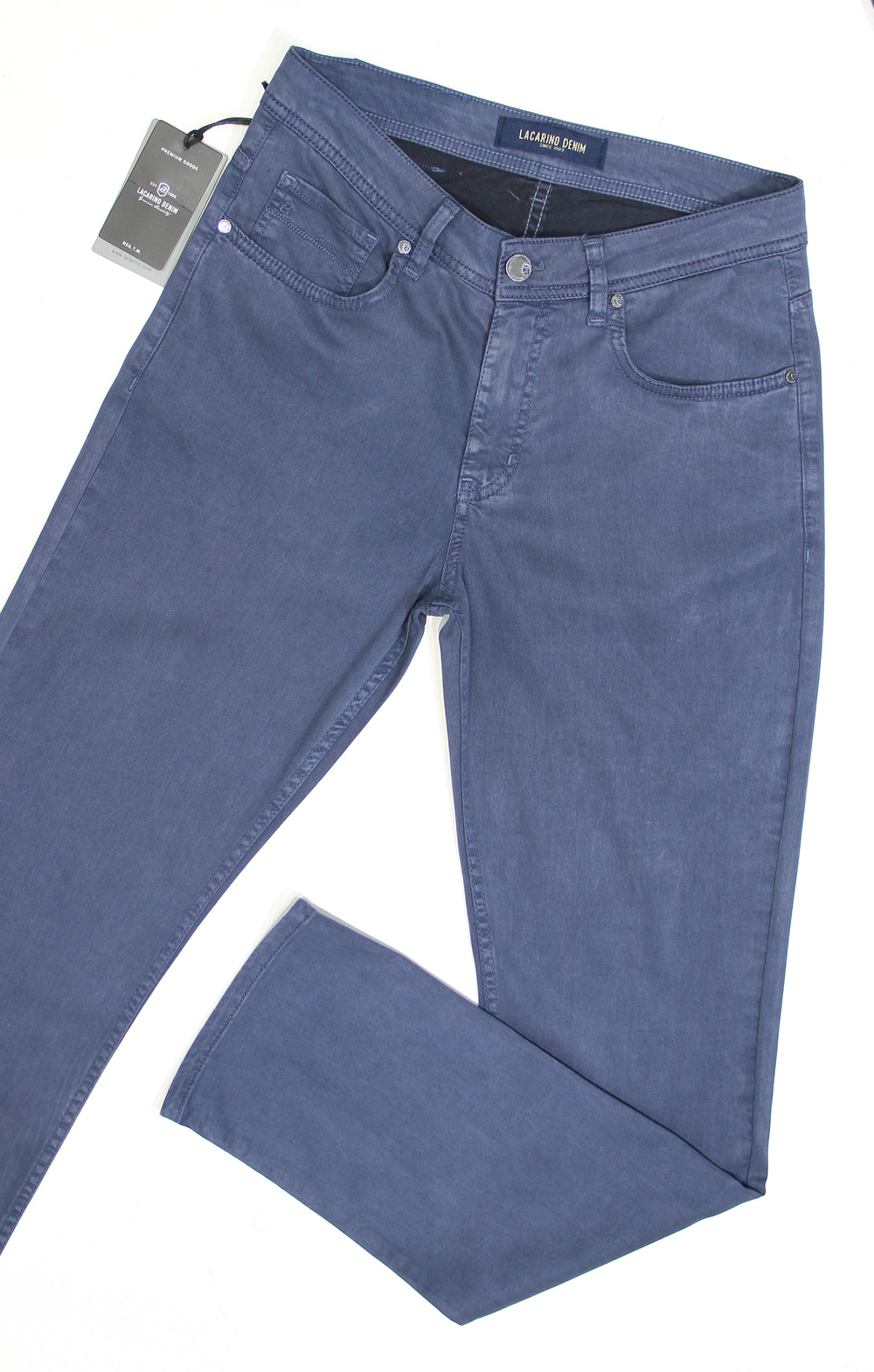 LACARINOYüksek Bel Boru Paça Tencel Kumaş İndigo Jean Pantolon