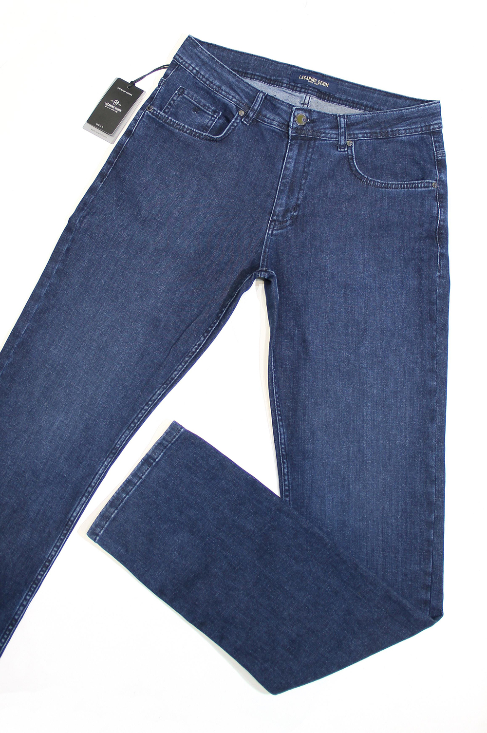 LACARINOYüksek Bel Boru Paça  Dark Blue Erkek Jean Pantolon