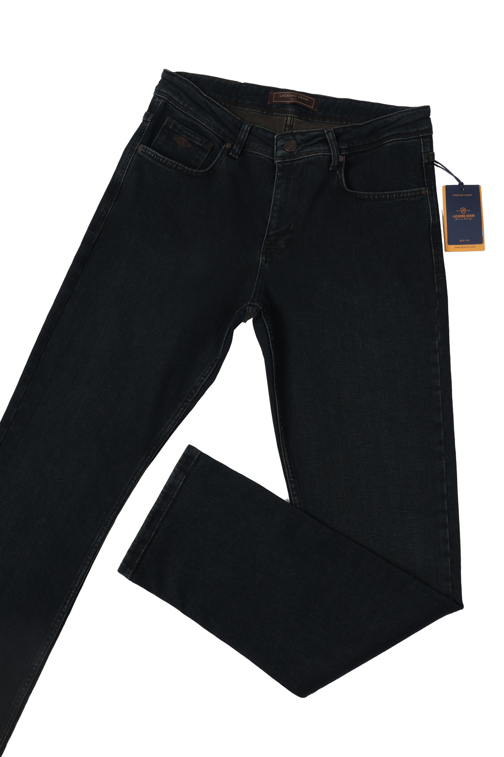 LACARINOYüksek Bel Boru Paça Od Brown Erkek Jean Pantolon