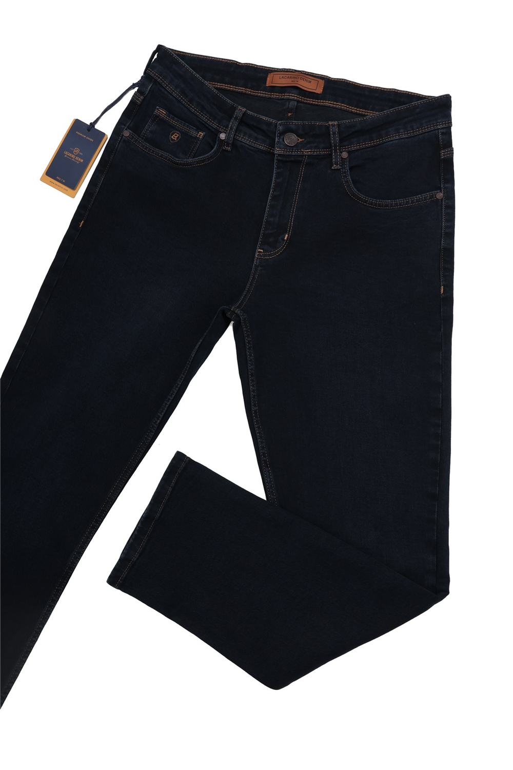 LACARINOYüksek Bel Boru Paça Blue Black Erkek Jean Pantolon