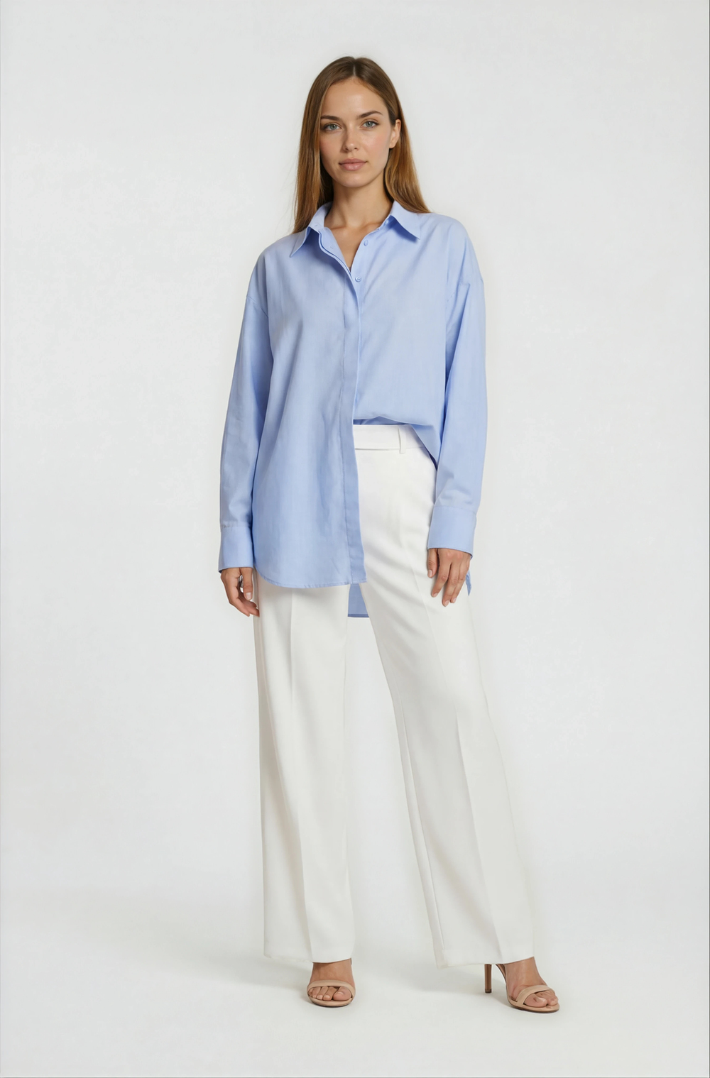 Antonina Oversize Gömlek AÇIK MAVİ
