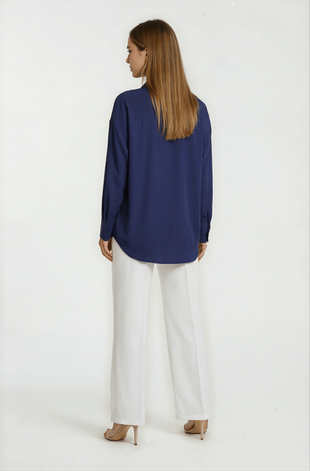 Antonina Oversize Gömlek LACİVERT