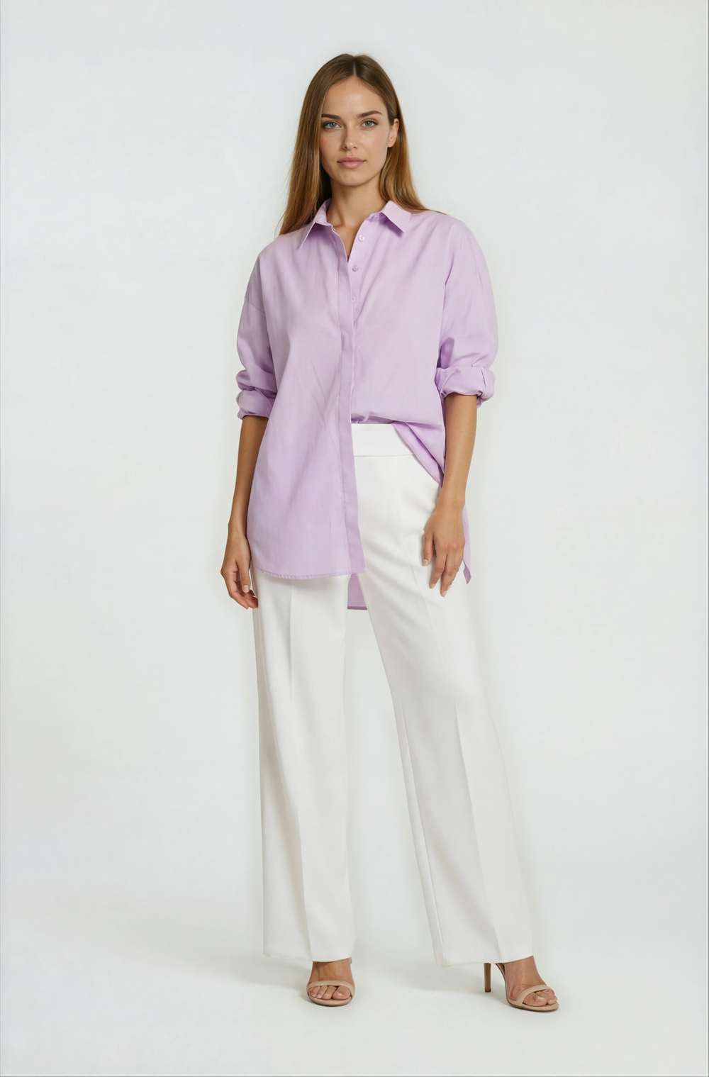 Antonina Oversize Gömlek LİLA