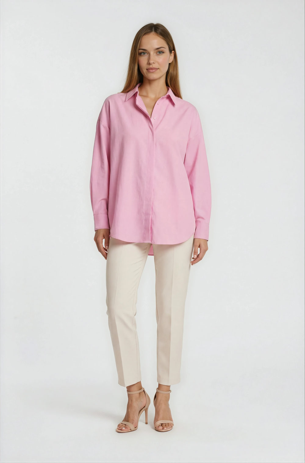 Antonina Oversize Gömlek PEMBE
