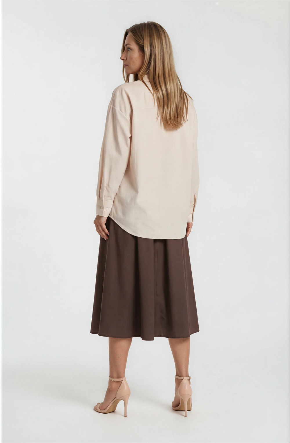 Antonina Oversize Gömlek TAŞ