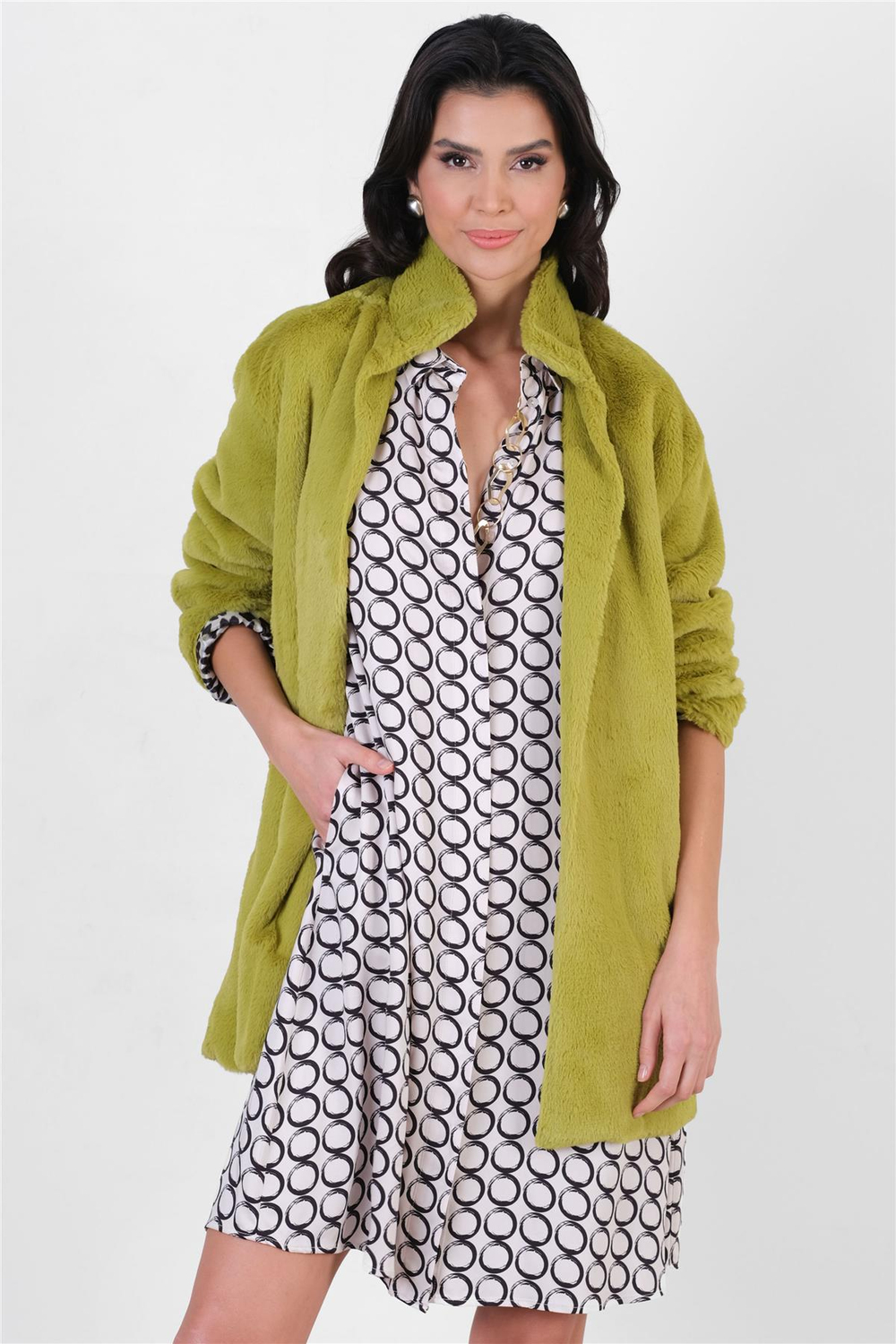 Berlin Peluş Kaban YEŞİL