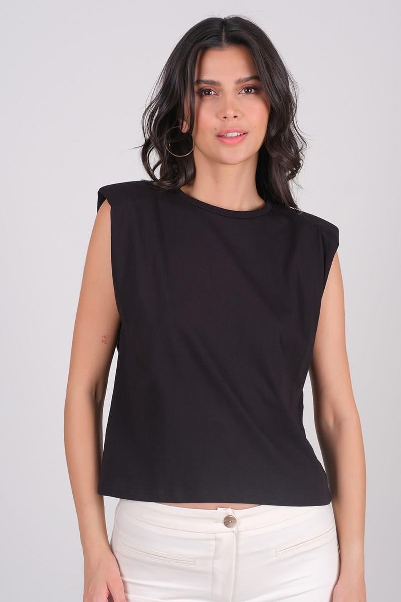 Caprioglio Vatkalı Kolsuz Basic SİYAH