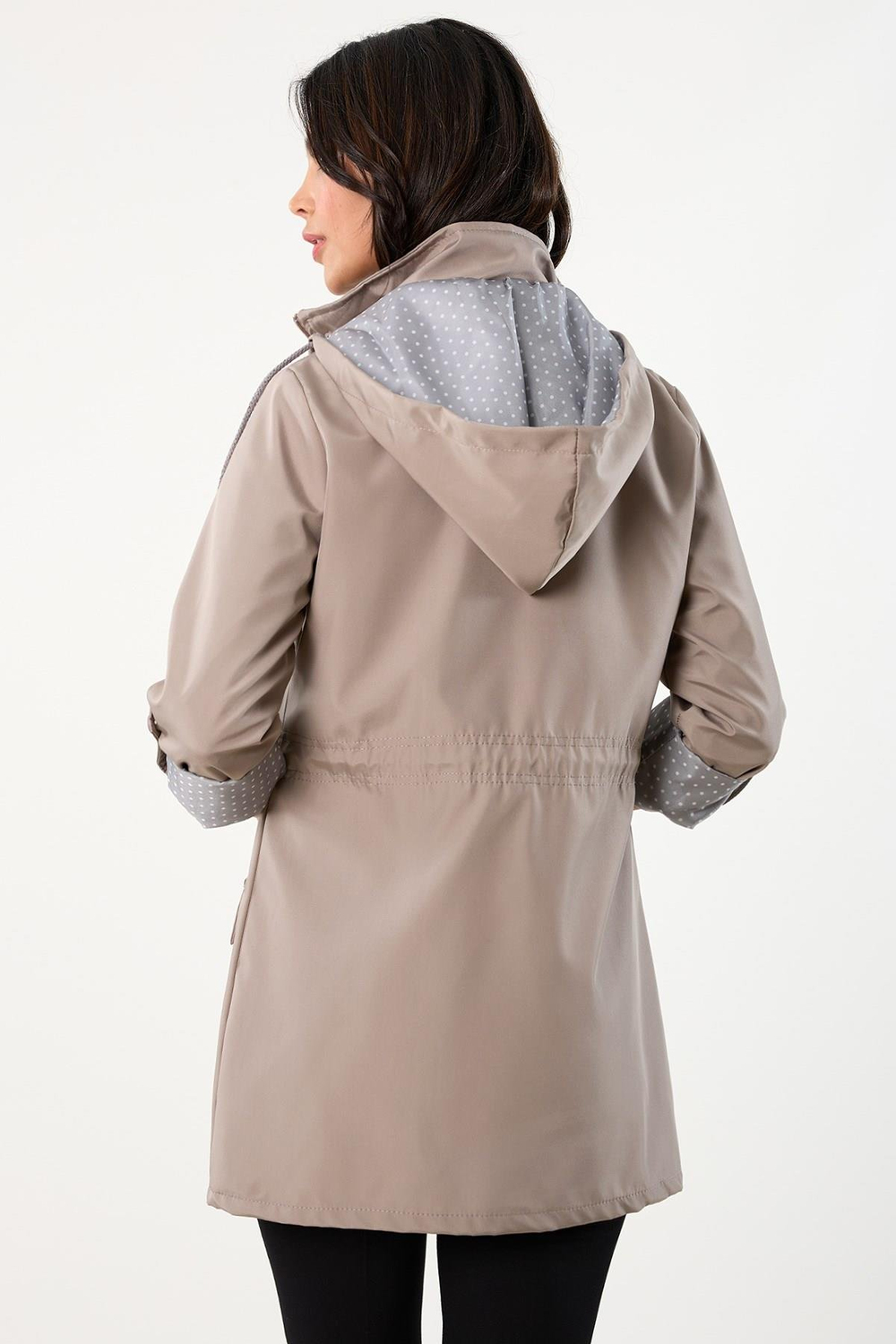 Christensen Kapüşonlu Çıtçıtlı Katlamalı Kol Safari Mont TAŞ