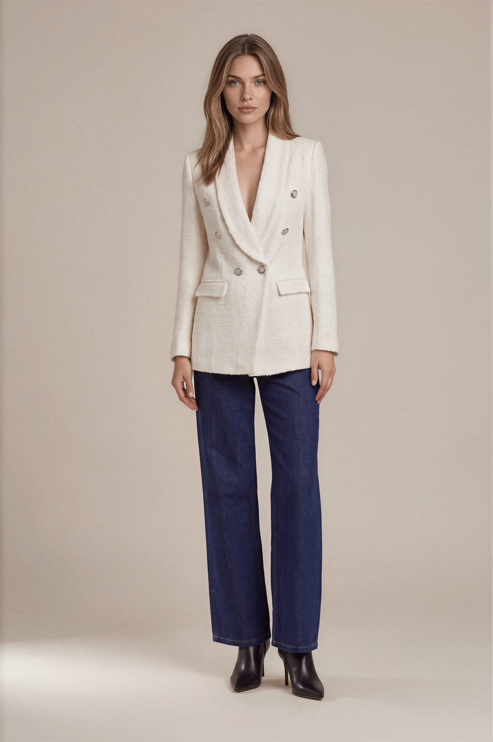 Consolo Şal Yaka Blazer Ceket EKRU